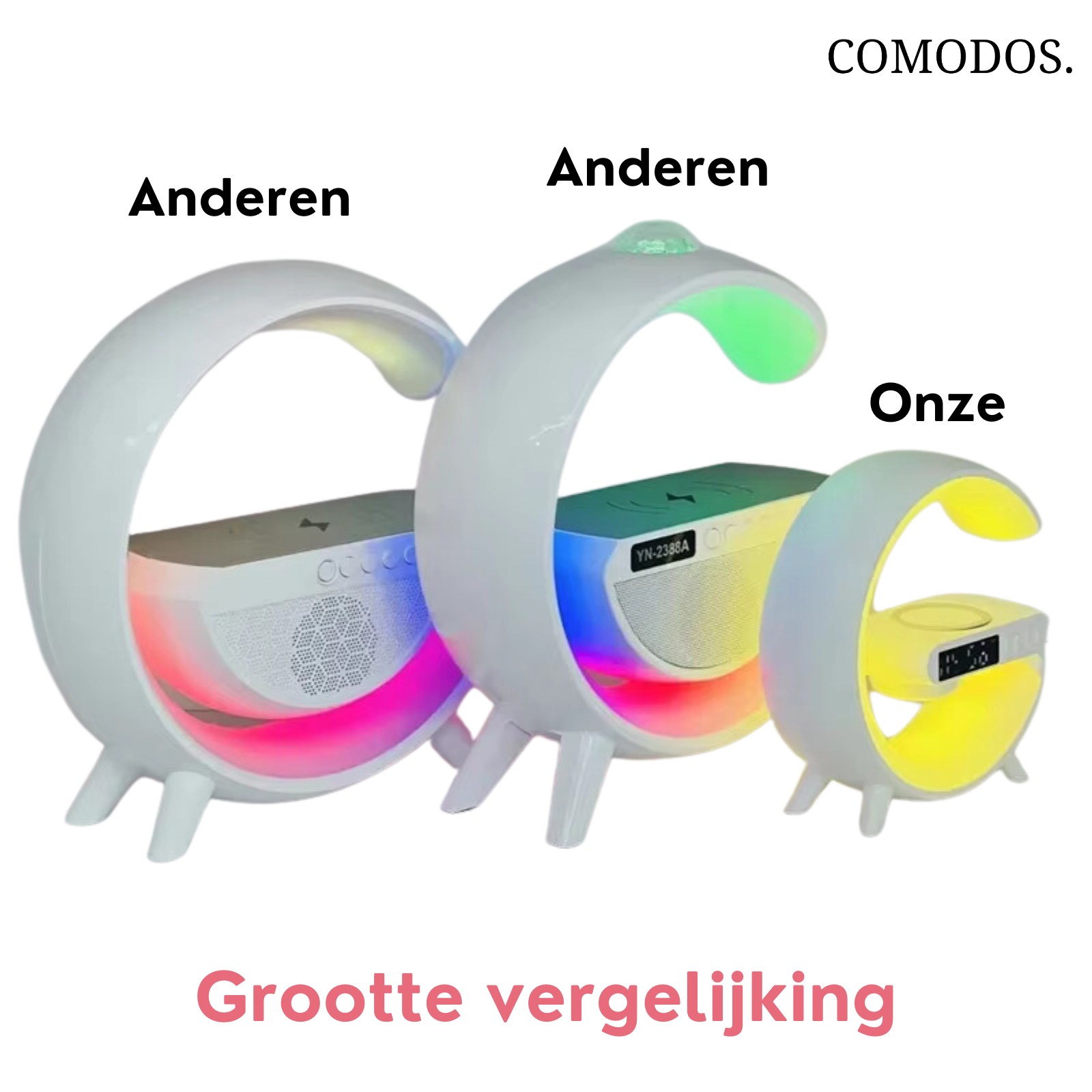 Draadloze Lamp en Luidspreker – Draadloos opladen