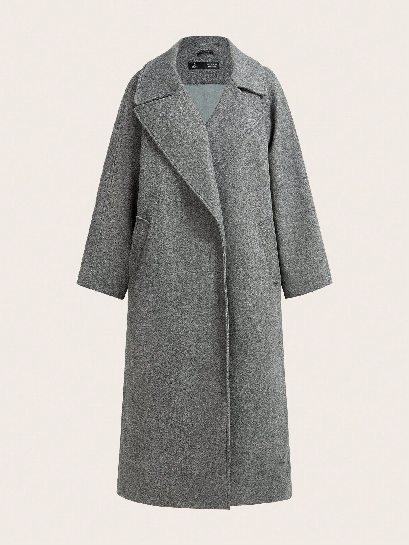 Lange Wolmix Elegante Dames Trenchcoat