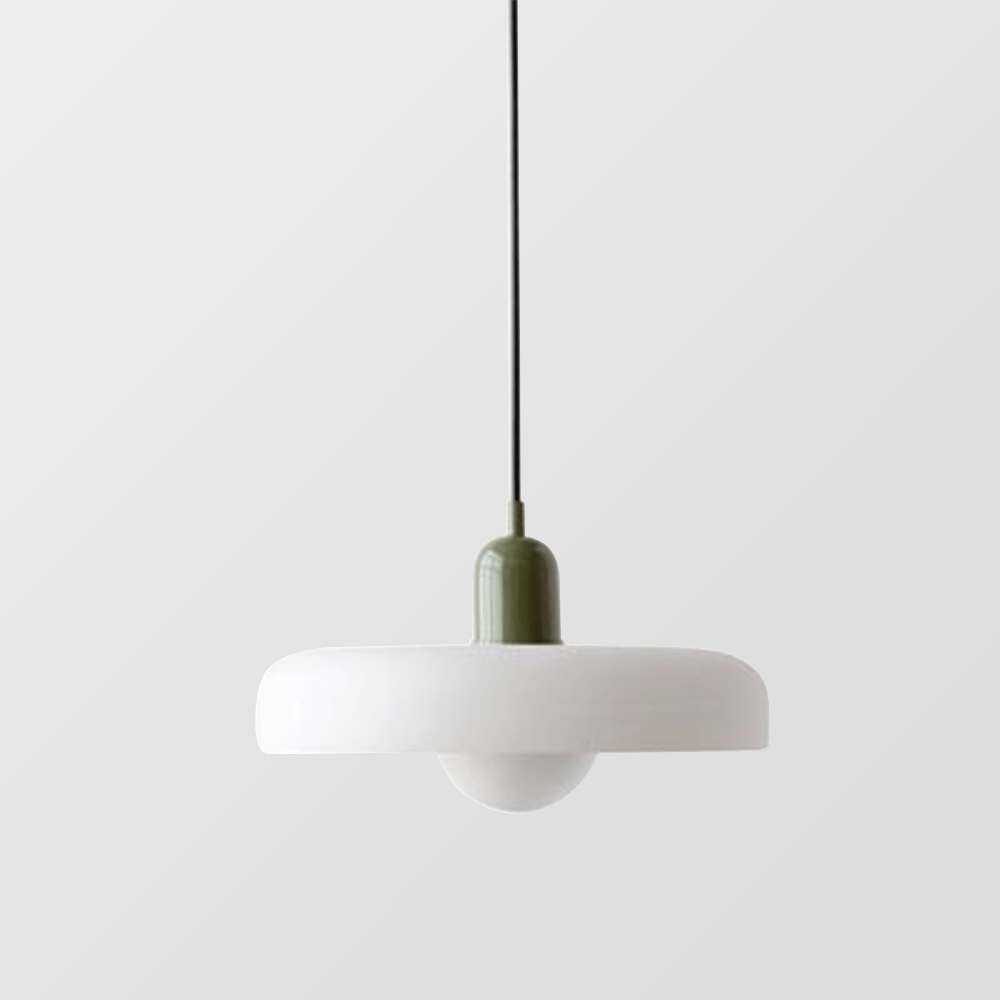 Stijlvolle Bauhaus Hanglamp van Kleurig Glas – Modern Design