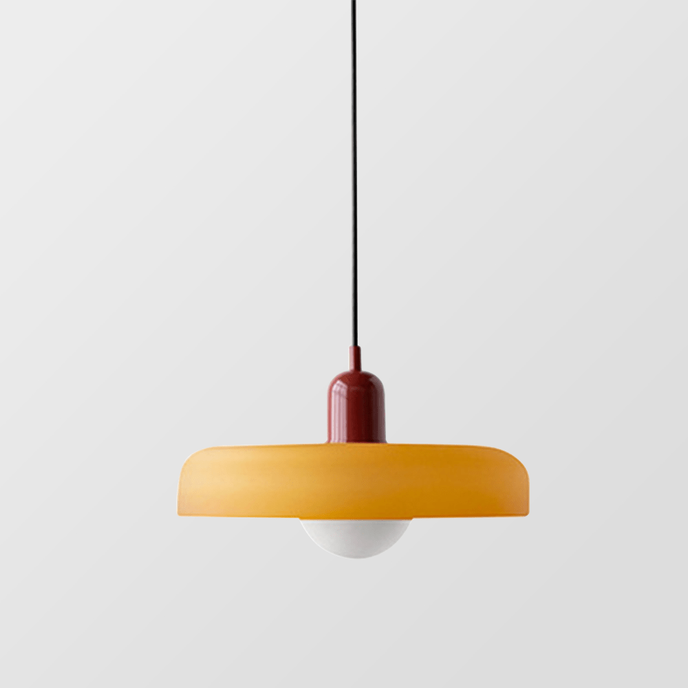 Stijlvolle Bauhaus Hanglamp van Kleurig Glas – Modern Design