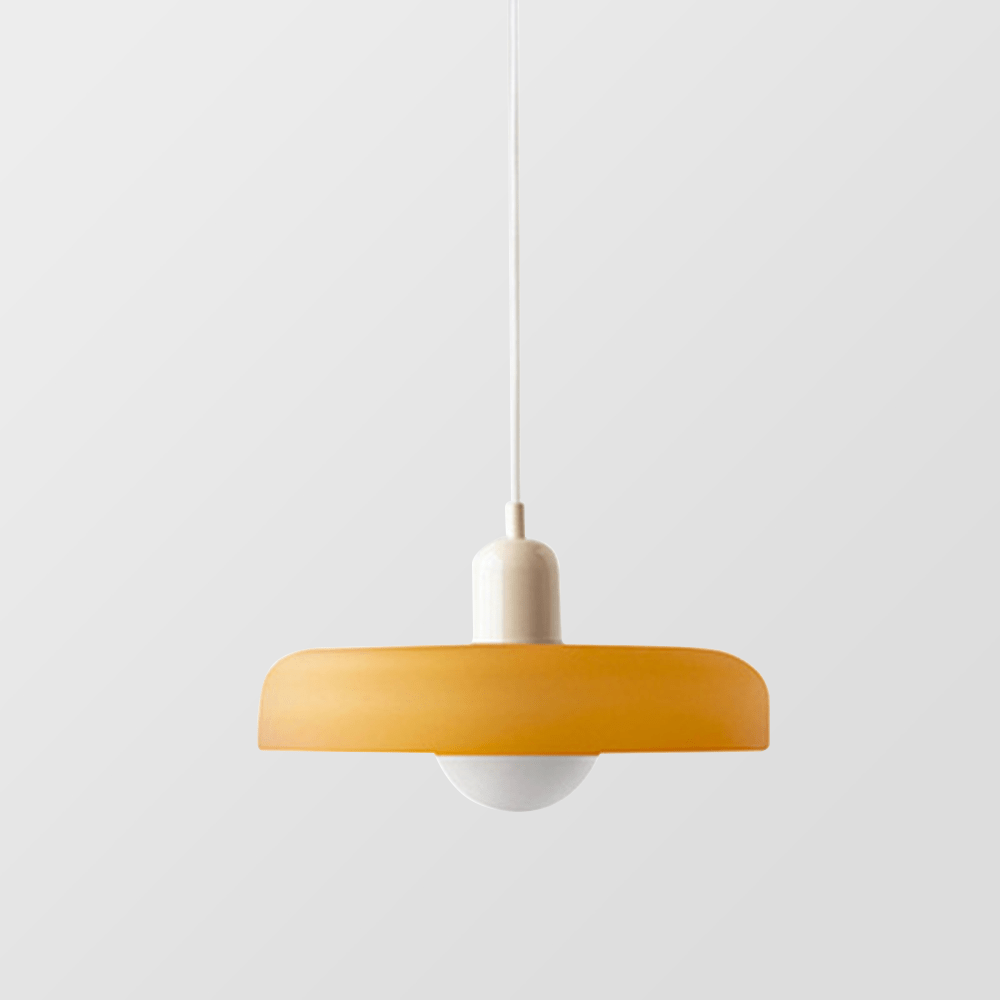 Stijlvolle Bauhaus Hanglamp van Kleurig Glas – Modern Design