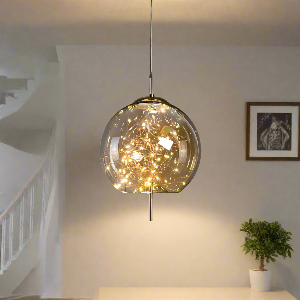 Luxe Glazen Globe Sprinkle Hanglamp