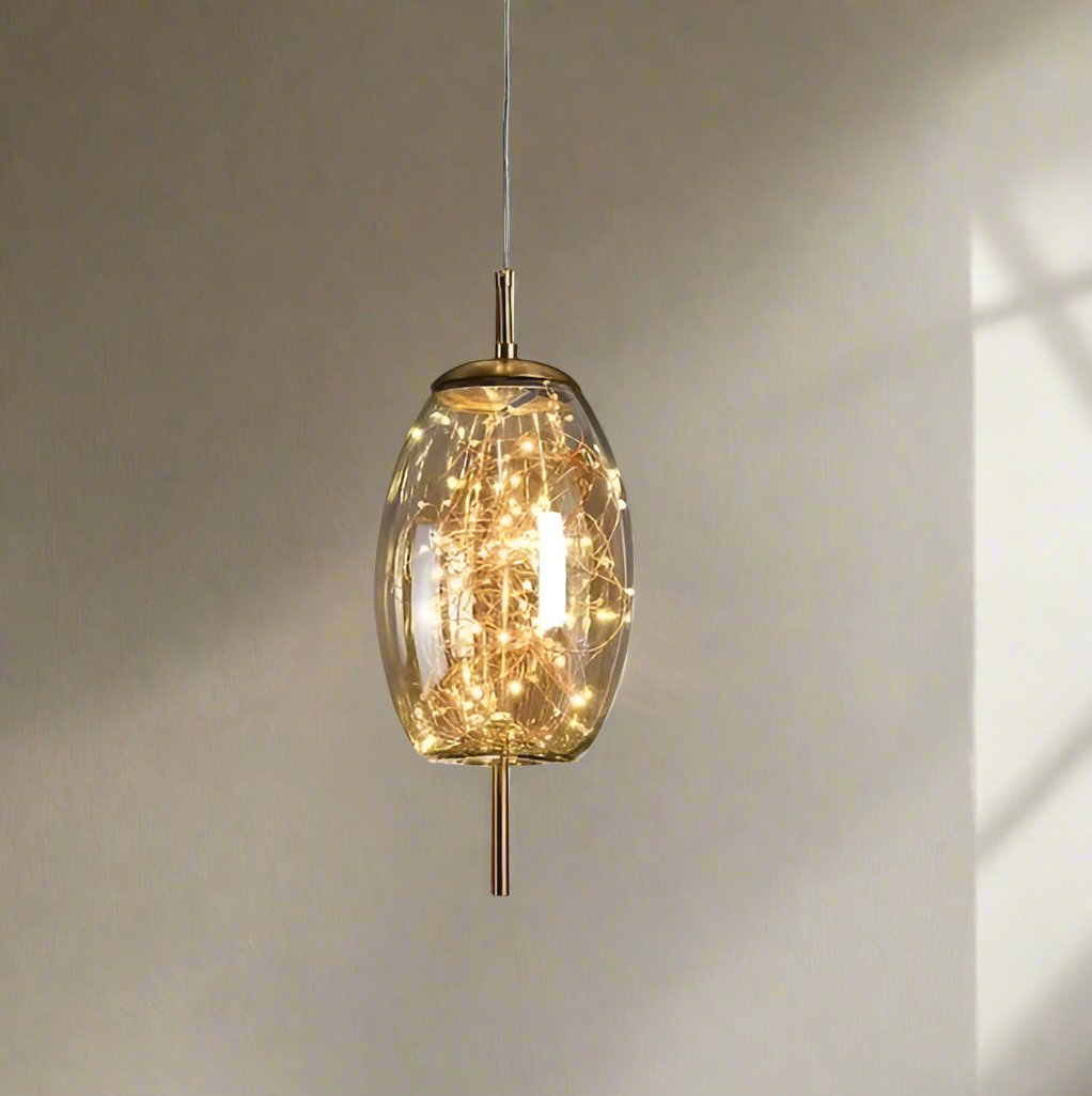 Luxe Glazen Globe Sprinkle Hanglamp