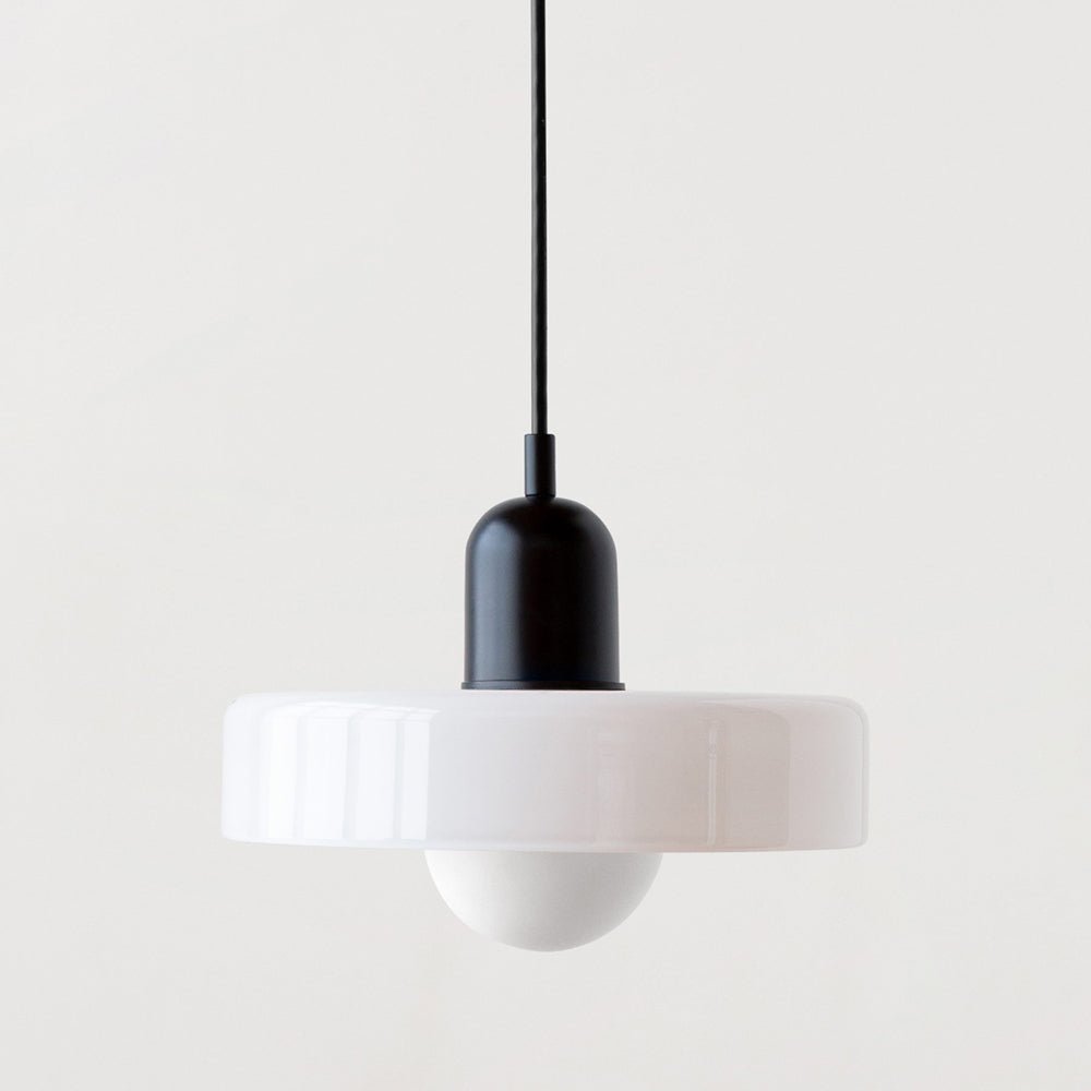 Stijlvolle Bauhaus Hanglamp van Kleurig Glas – Modern Design