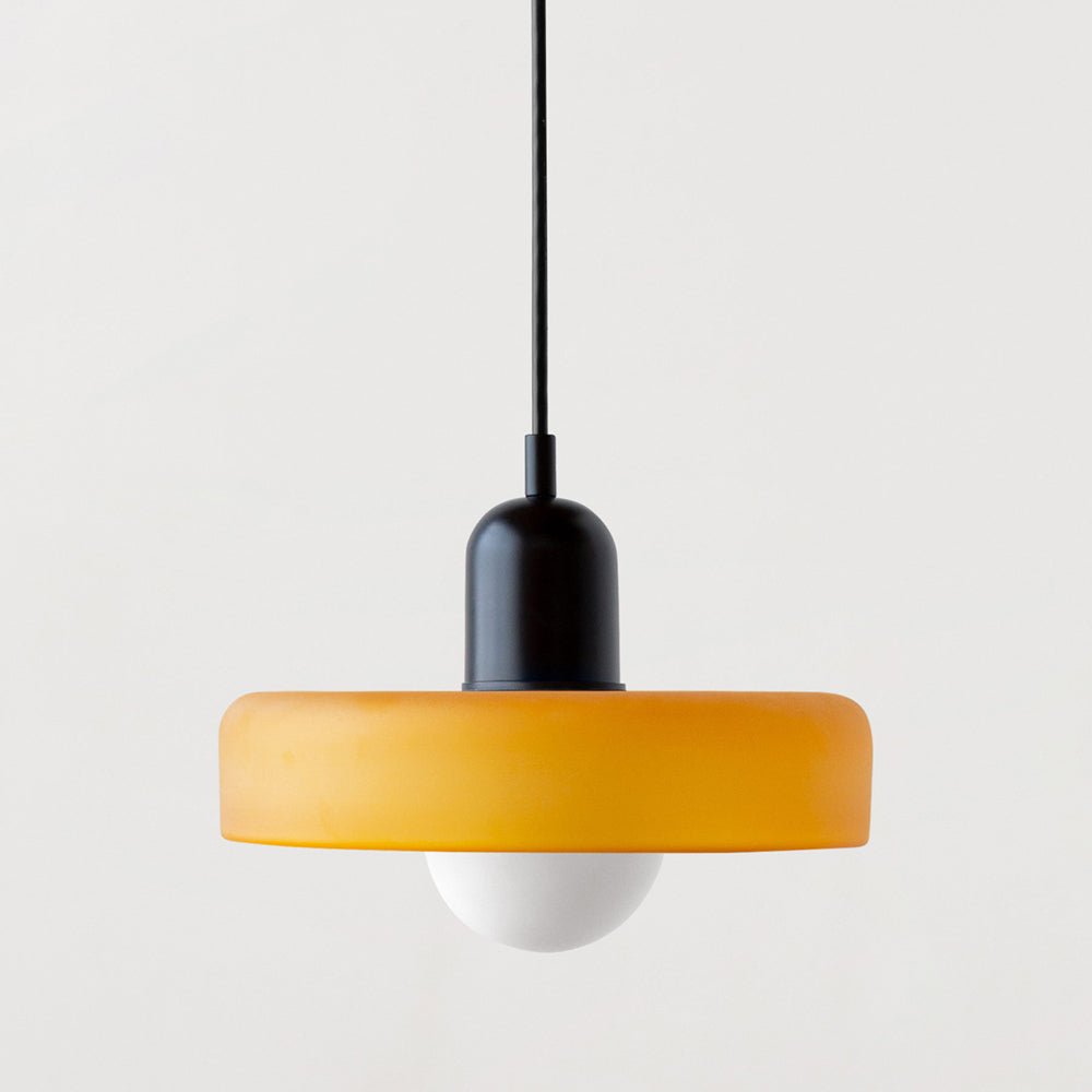 Stijlvolle Bauhaus Hanglamp van Kleurig Glas – Modern Design