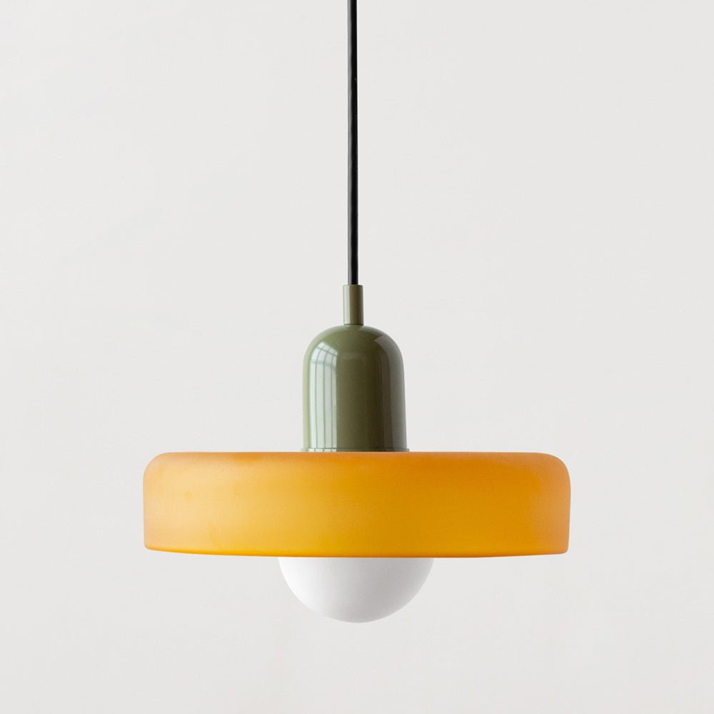 Stijlvolle Bauhaus Hanglamp van Kleurig Glas – Modern Design