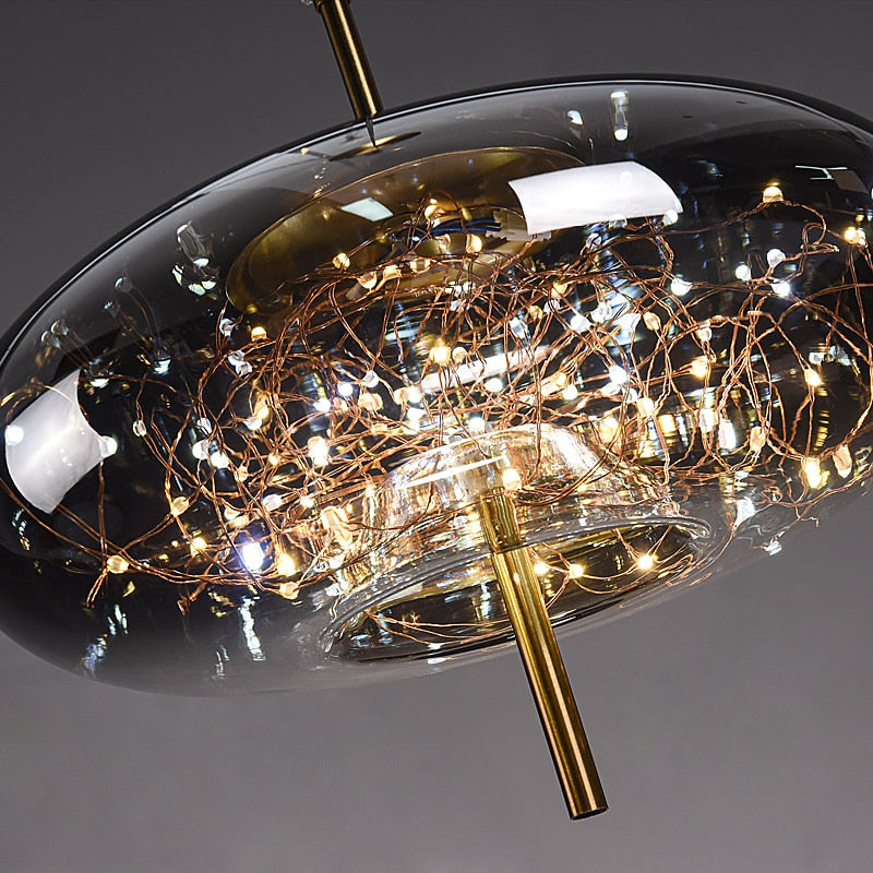 Luxe Glazen Globe Sprinkle Hanglamp