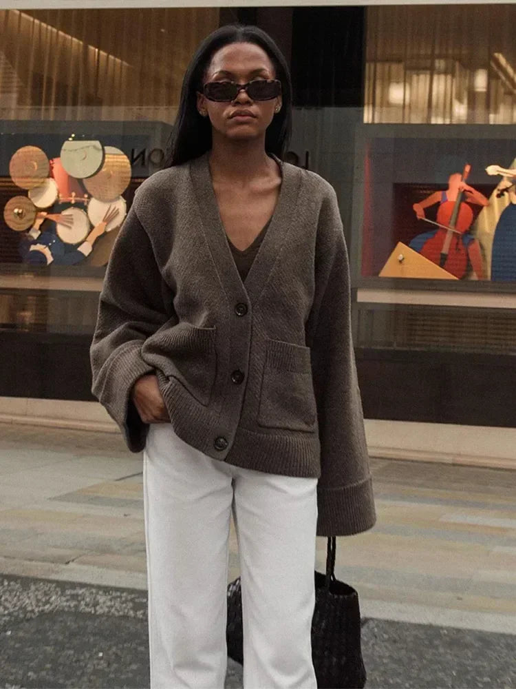 Luxe Oversized Dames Cardigan