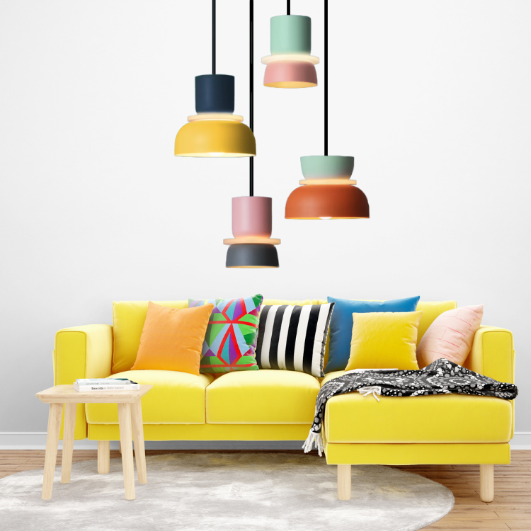 Kleurrijke Macaron Hanglamp – Elegante Verlichting voor Thuis